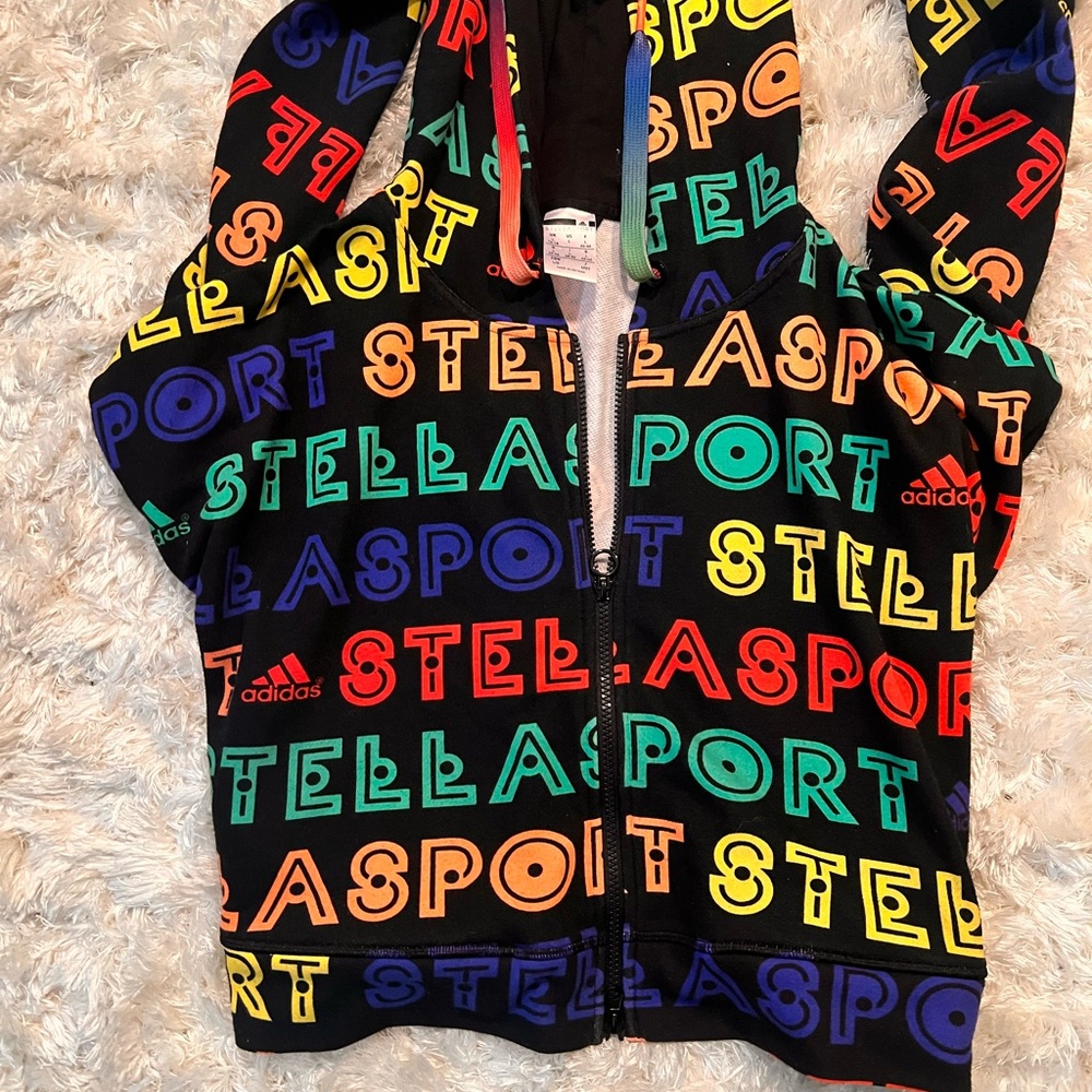 Adidas by Stella McCartney Multicolor Logo Hoodie